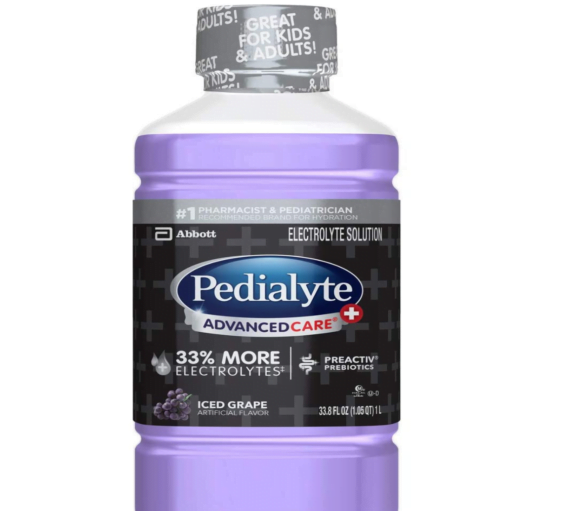 Pedialyte Advancedcare Plus Electrolyte Drink 33.8 Ounce Berry Frost ...